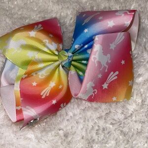 JoJo Siwa large multi colored unicorn bow